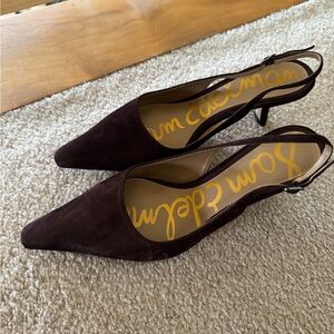 Sam Edelman Dark Brown Slingback Heels